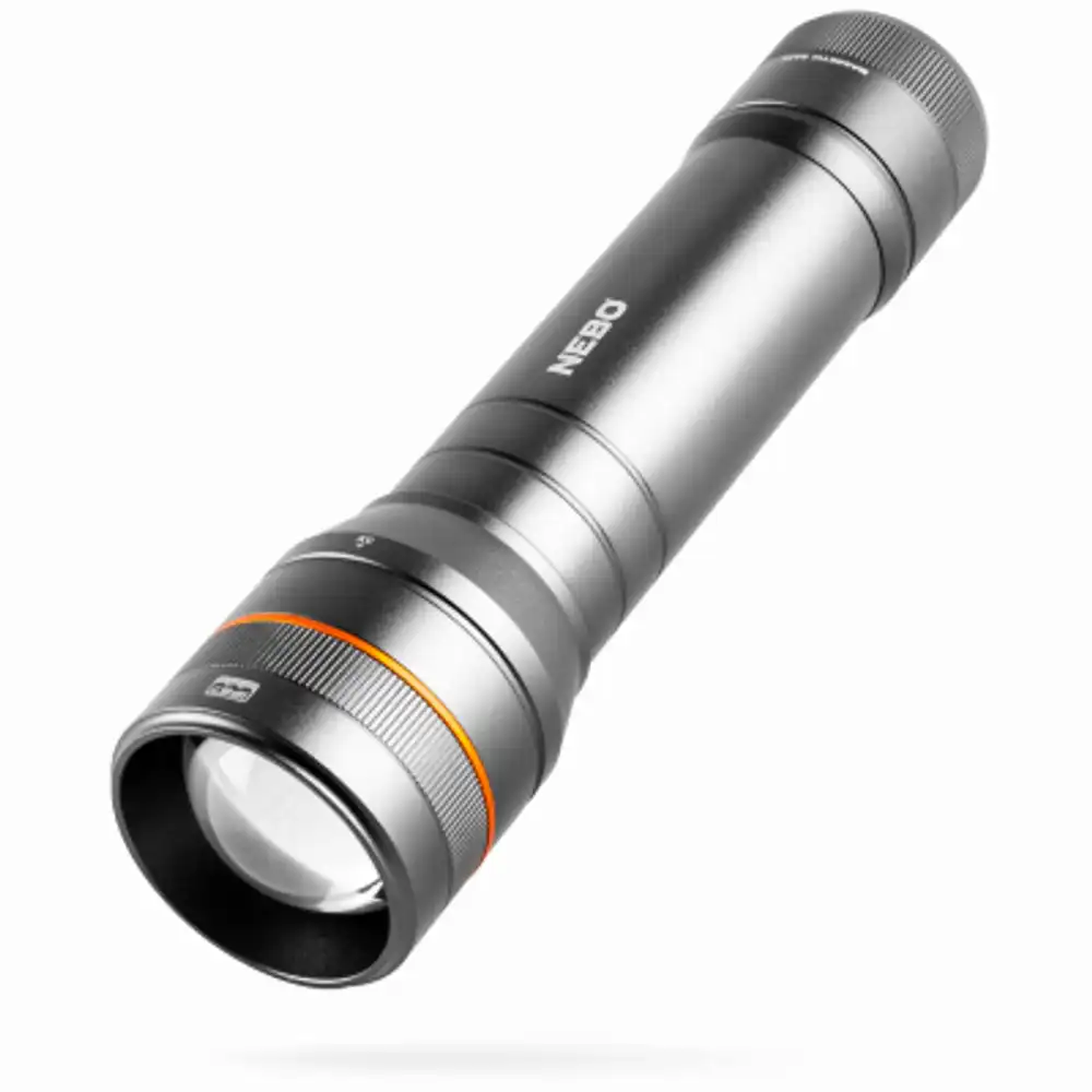 newton 1000 lumen led flashlight, zoom & 4 light modes, waterproof, batteries included