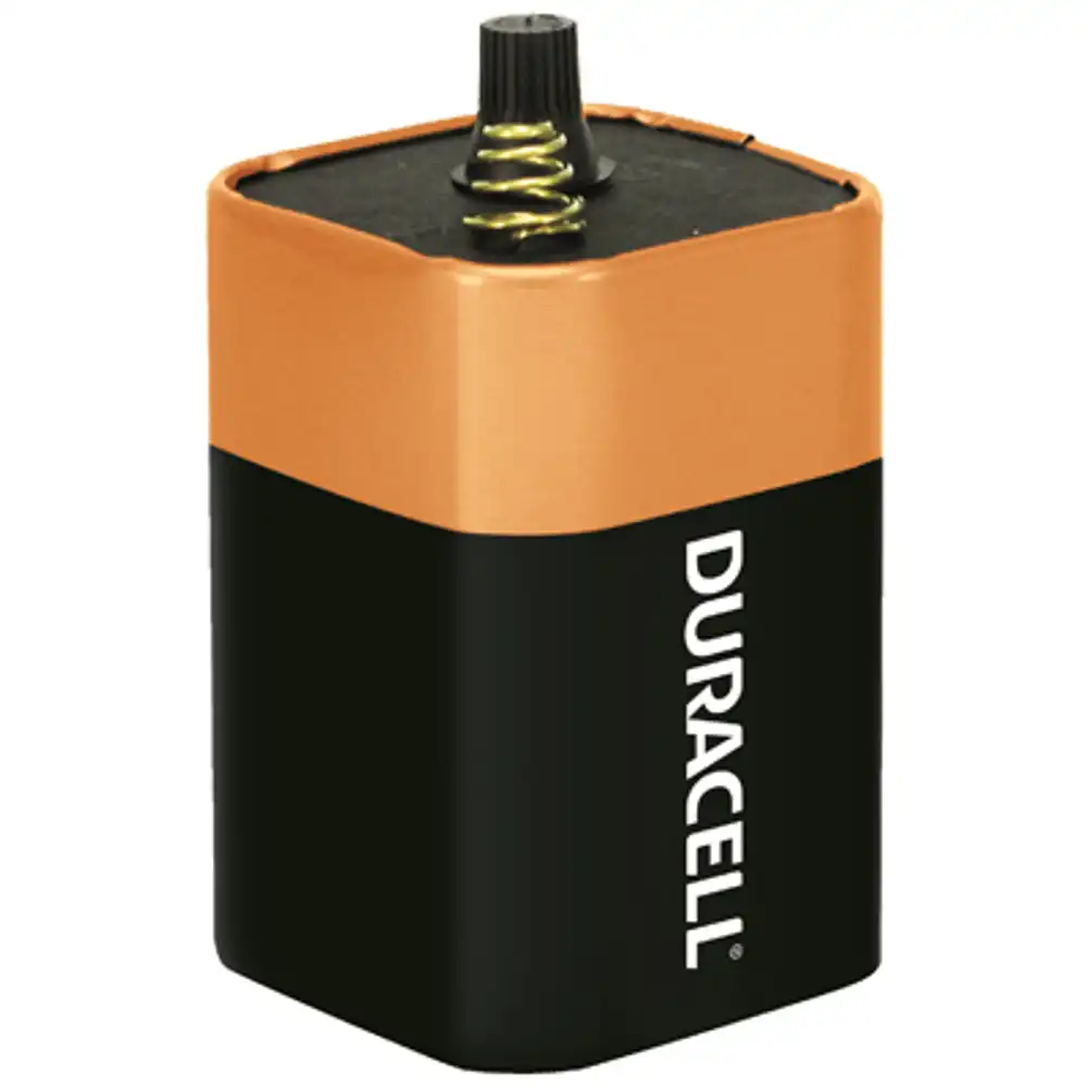 6v alkaline lantern battery, spring top