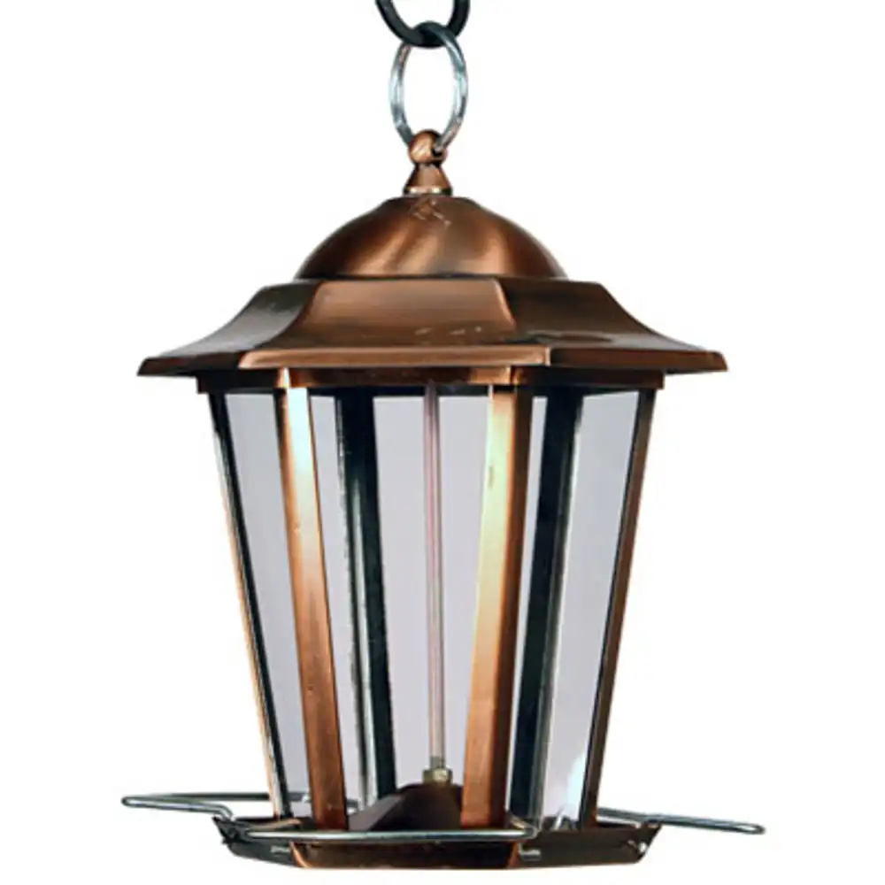 copper carriage bird feeder, 8-1/2 inch