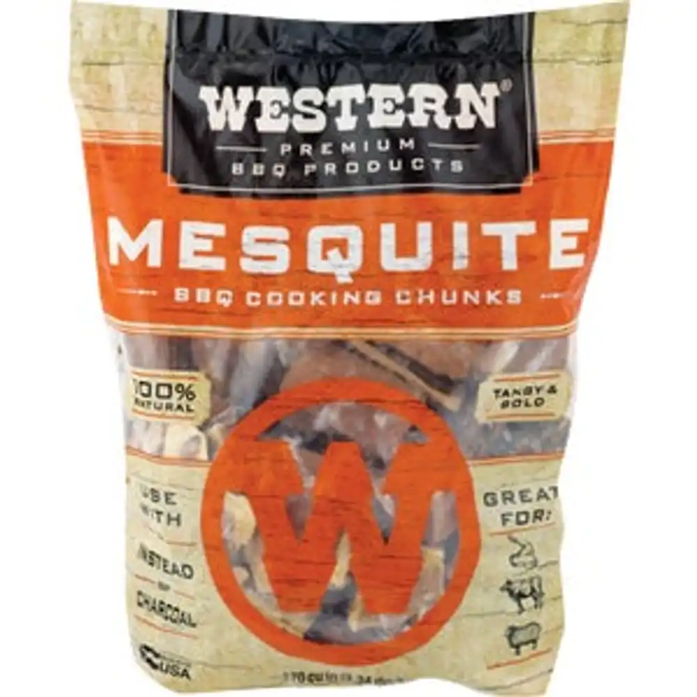 western 500 cu. in. mesquite wood smoking chunks