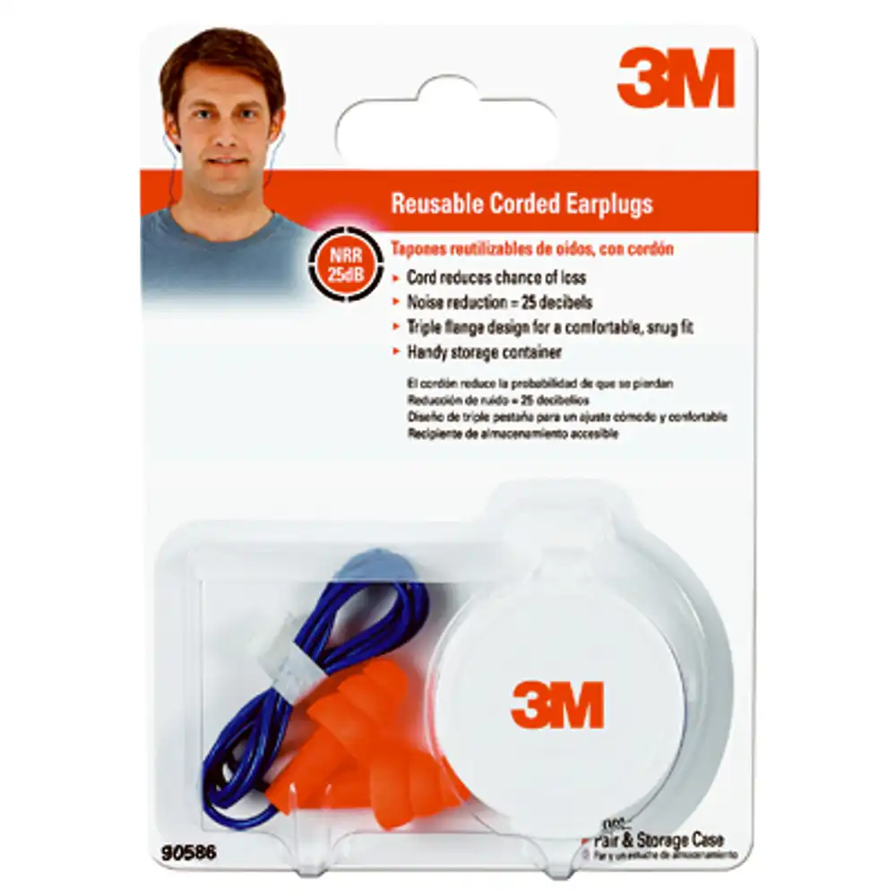 corded reusable earplugs, nrr 25db