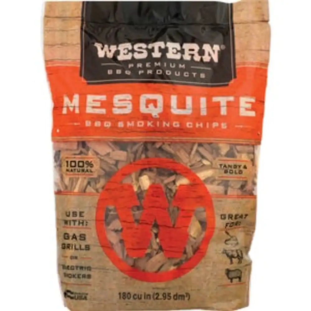 western 180 cu. in. mesquite wood smoking chips