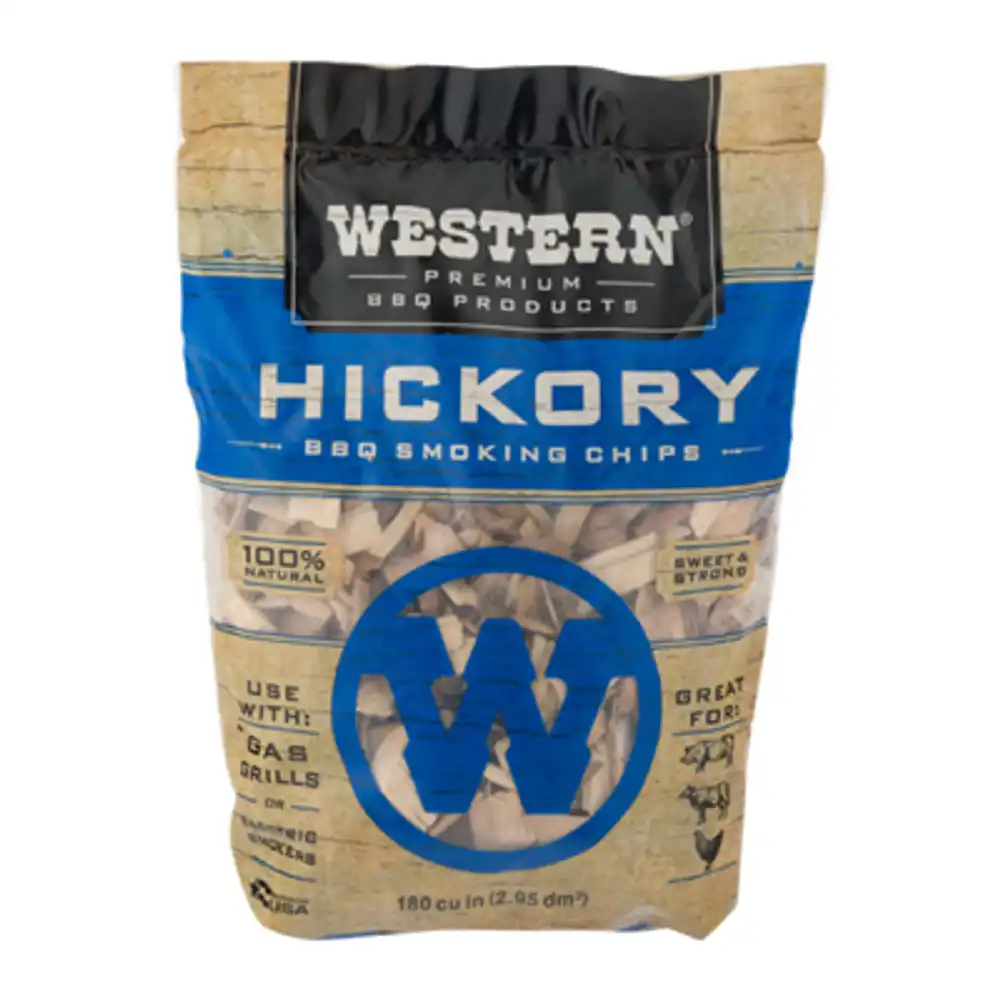 grill smoking chips, hickory, 180-cu. in.