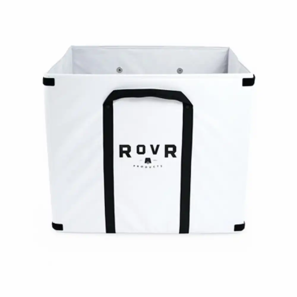 landr collapsible canvas bin and grocery tote 60 (storm)