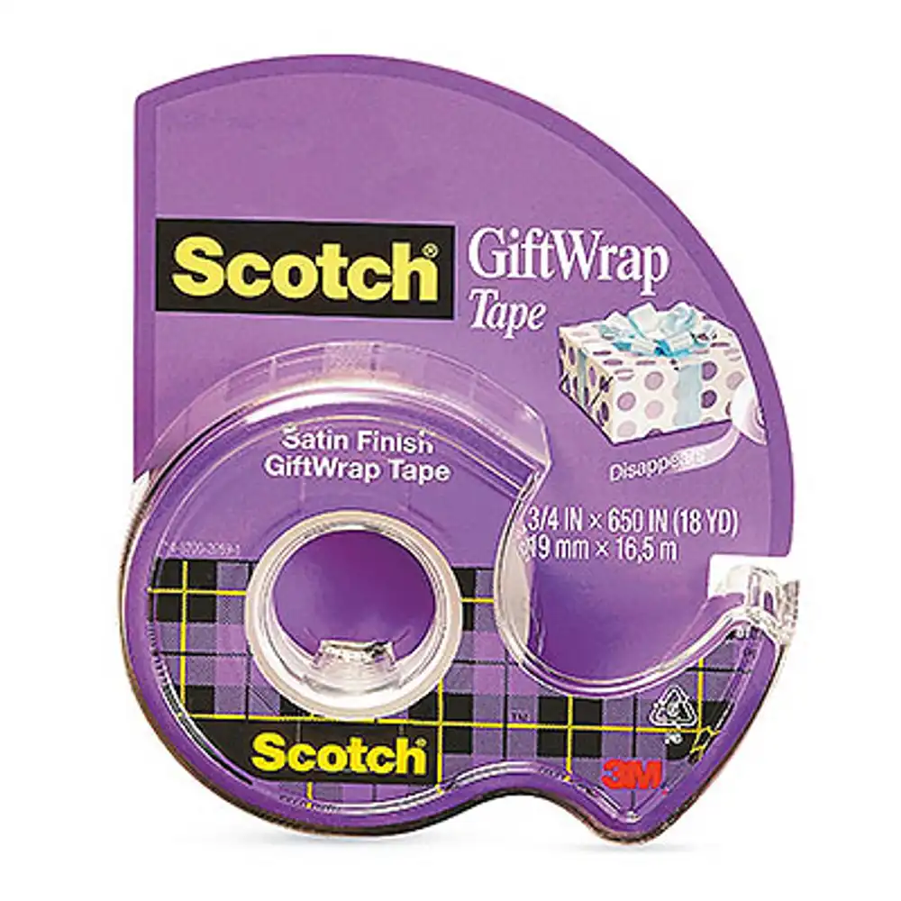satin gift tape, 3/4 x 650 in.