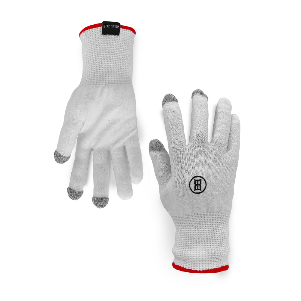 gant 3-pack roper glove - white