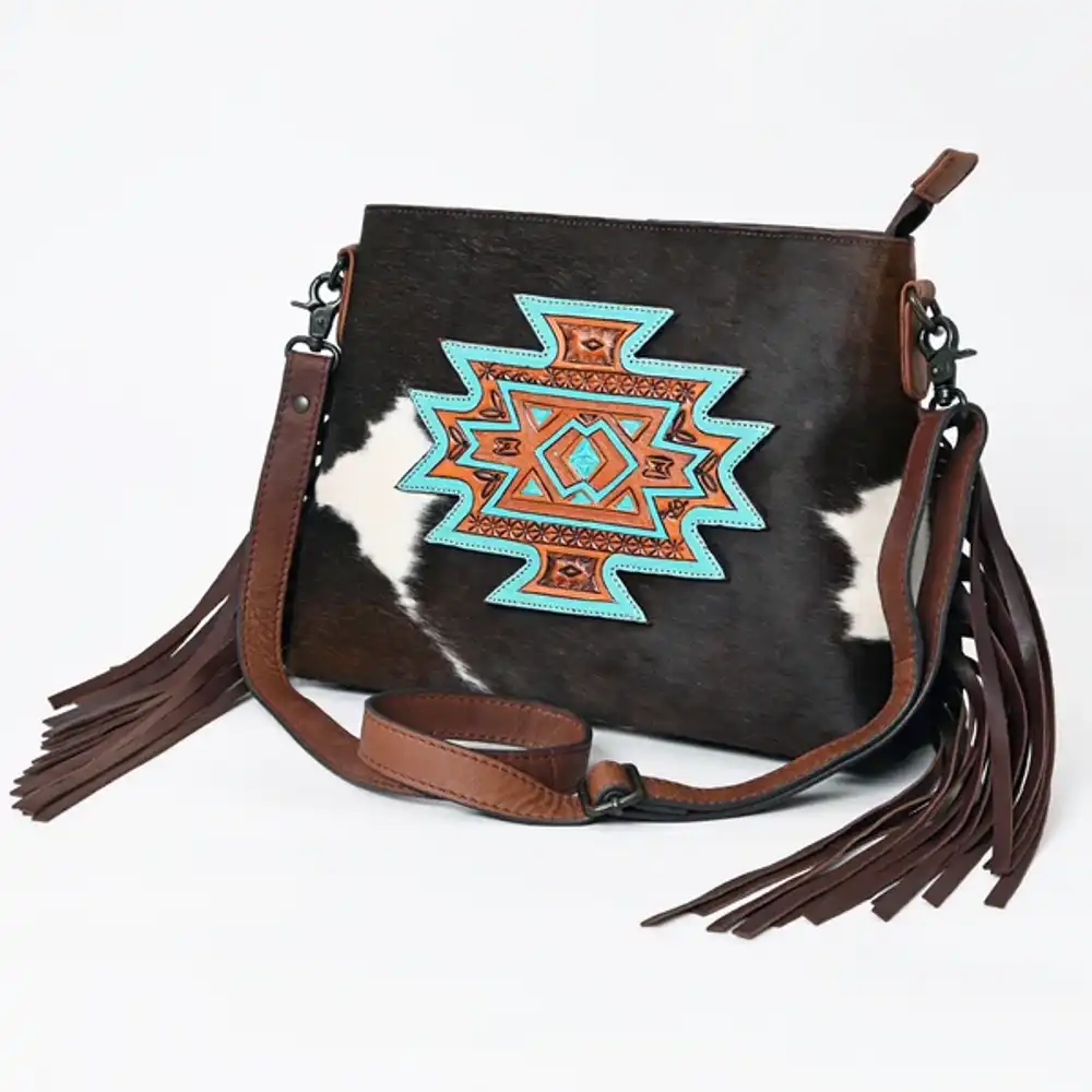 crossbody genuine western leather women bag