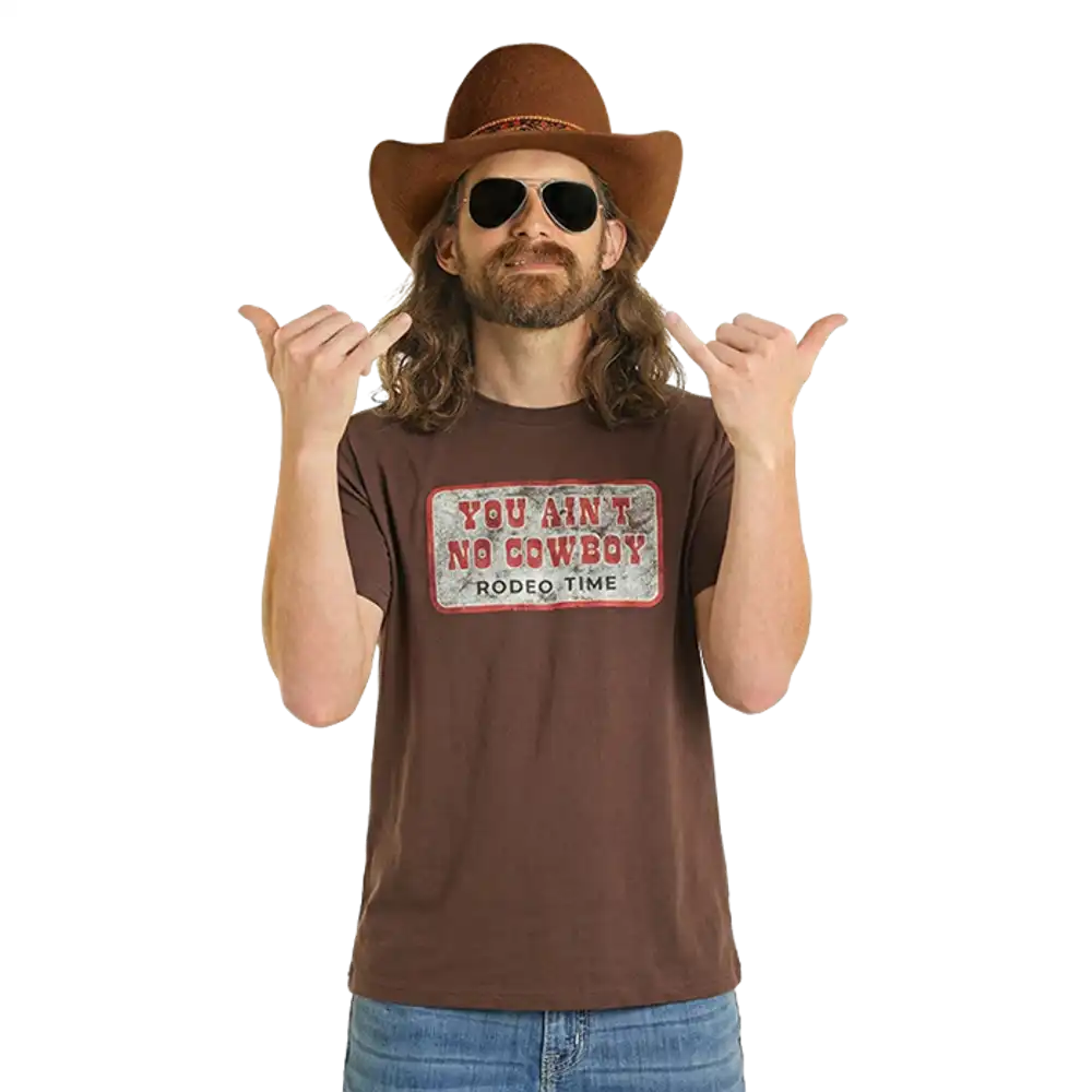 dale graphic tee - brown