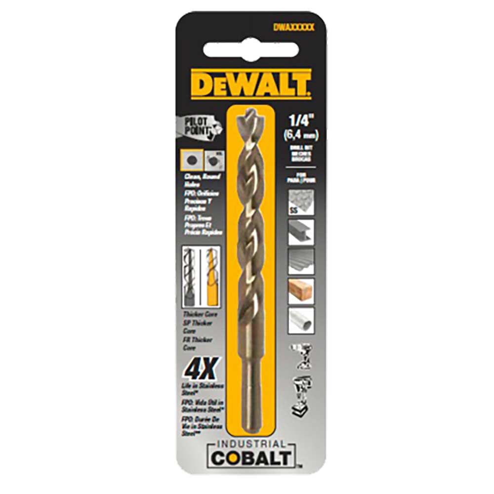 DEWALT SPLIT-POINT COBALT DRILL BIT