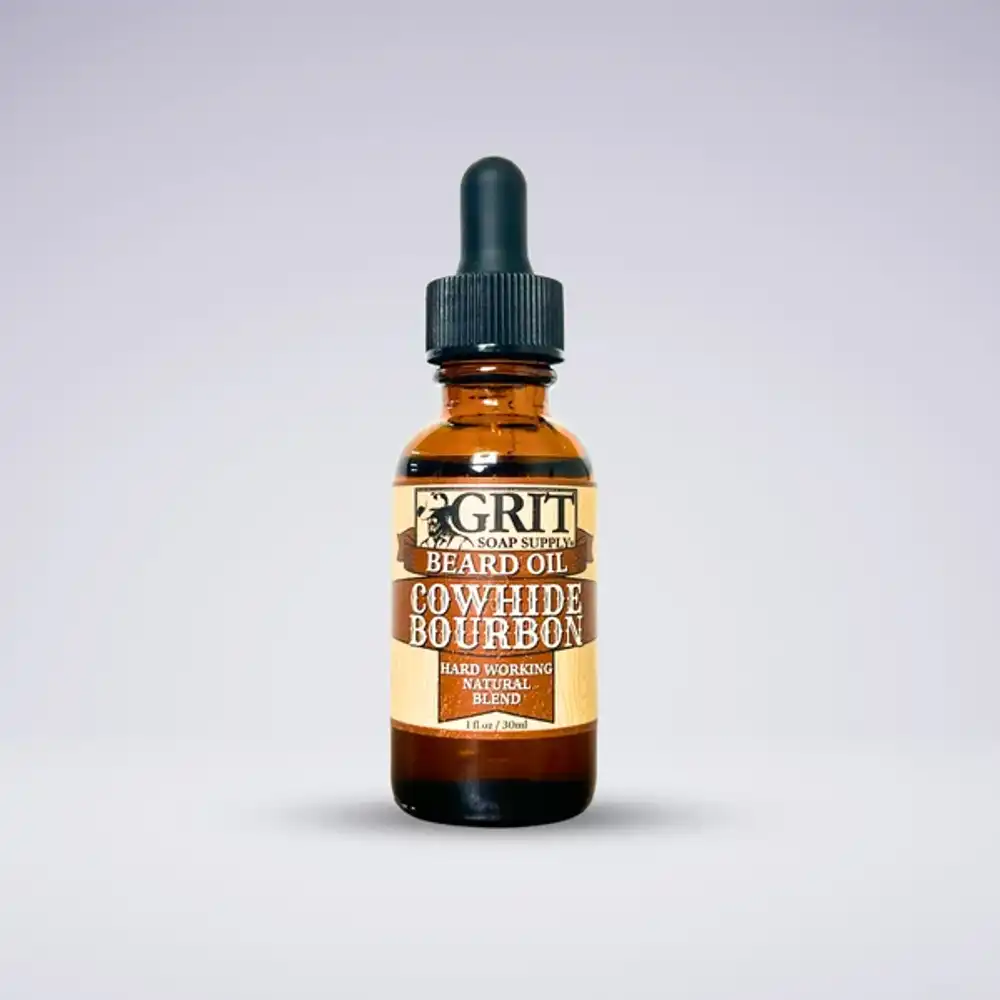 cowhide & bourbon beard oil