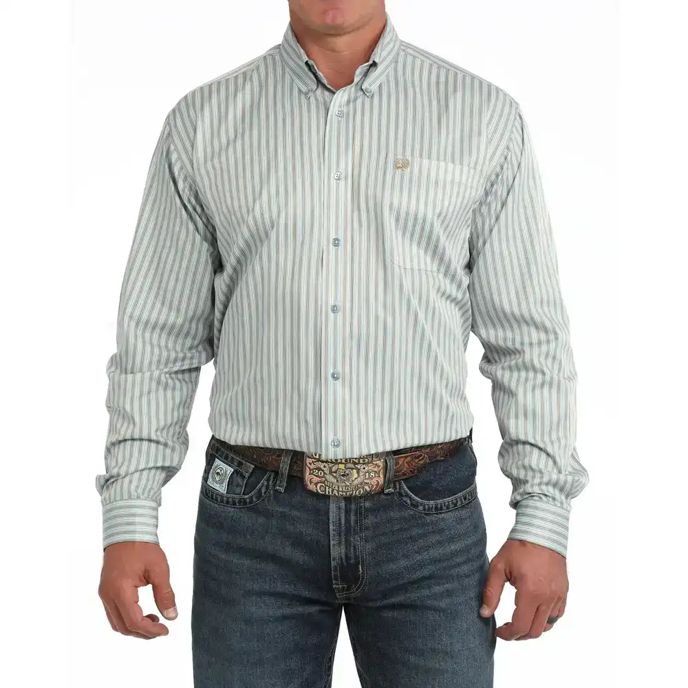 men's classic fit long sleeve shirt - light blue