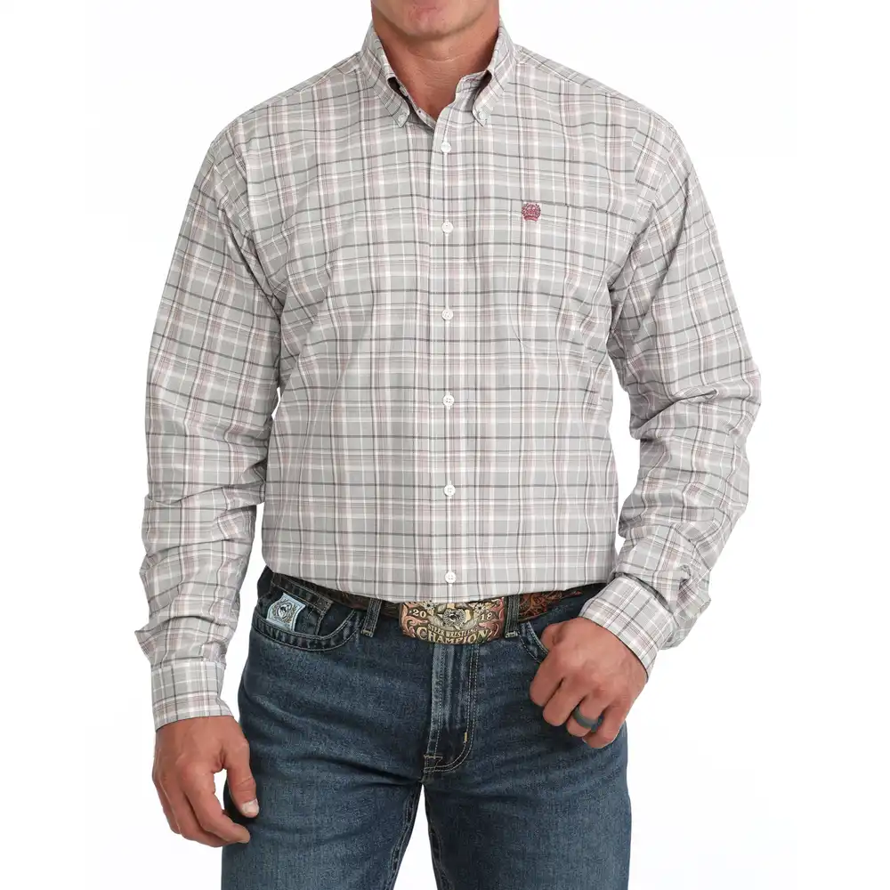 men's classic long sleeve shirt - white
