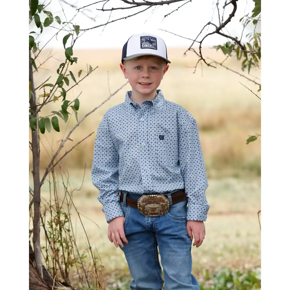 boy's long sleeve shirt- light blue