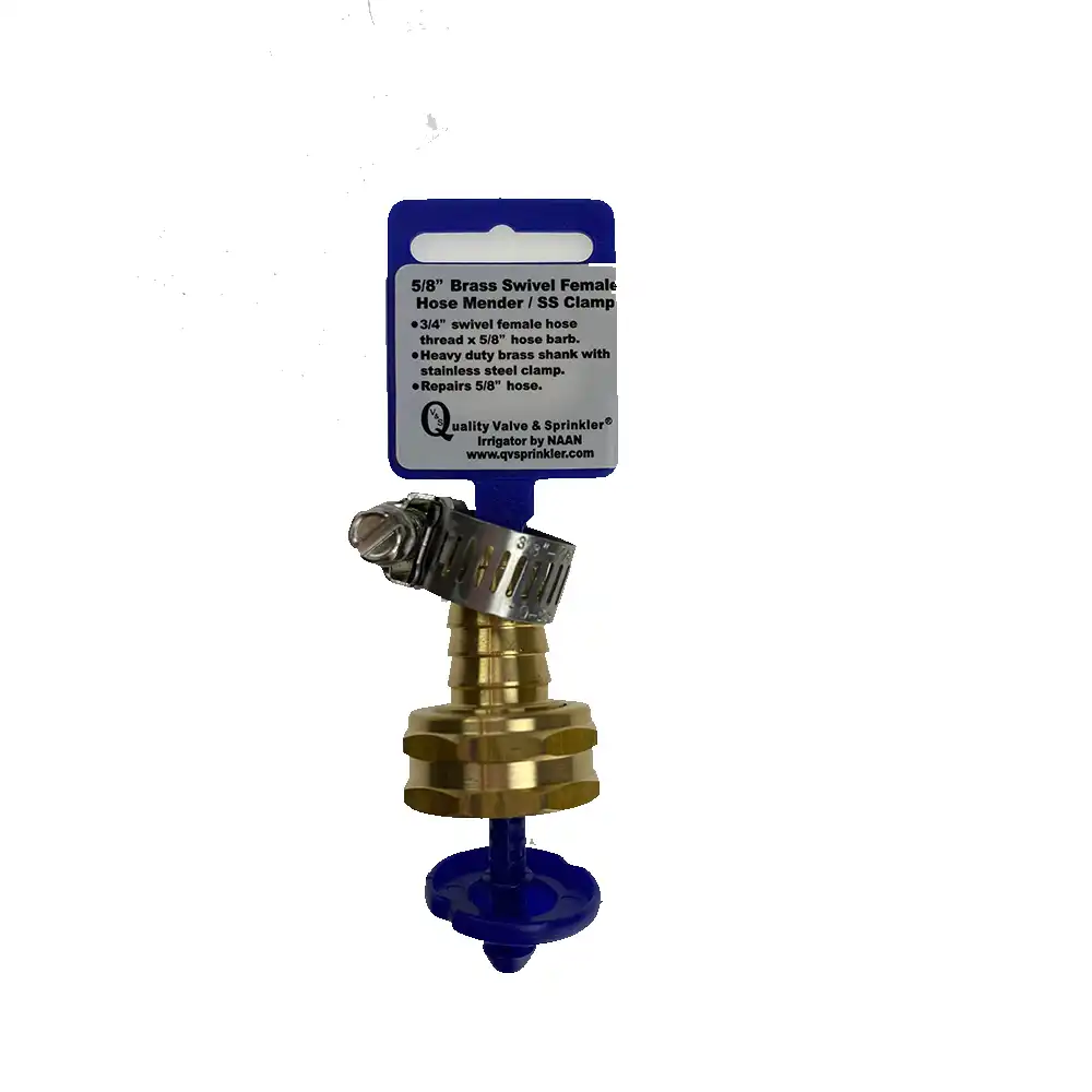 brass female swivel hose mender