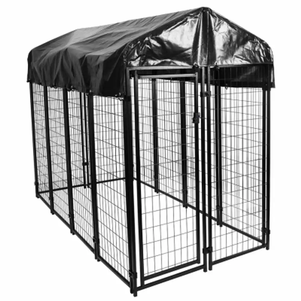 welded wire dog kennel, 4 x 8 x 6 ft.