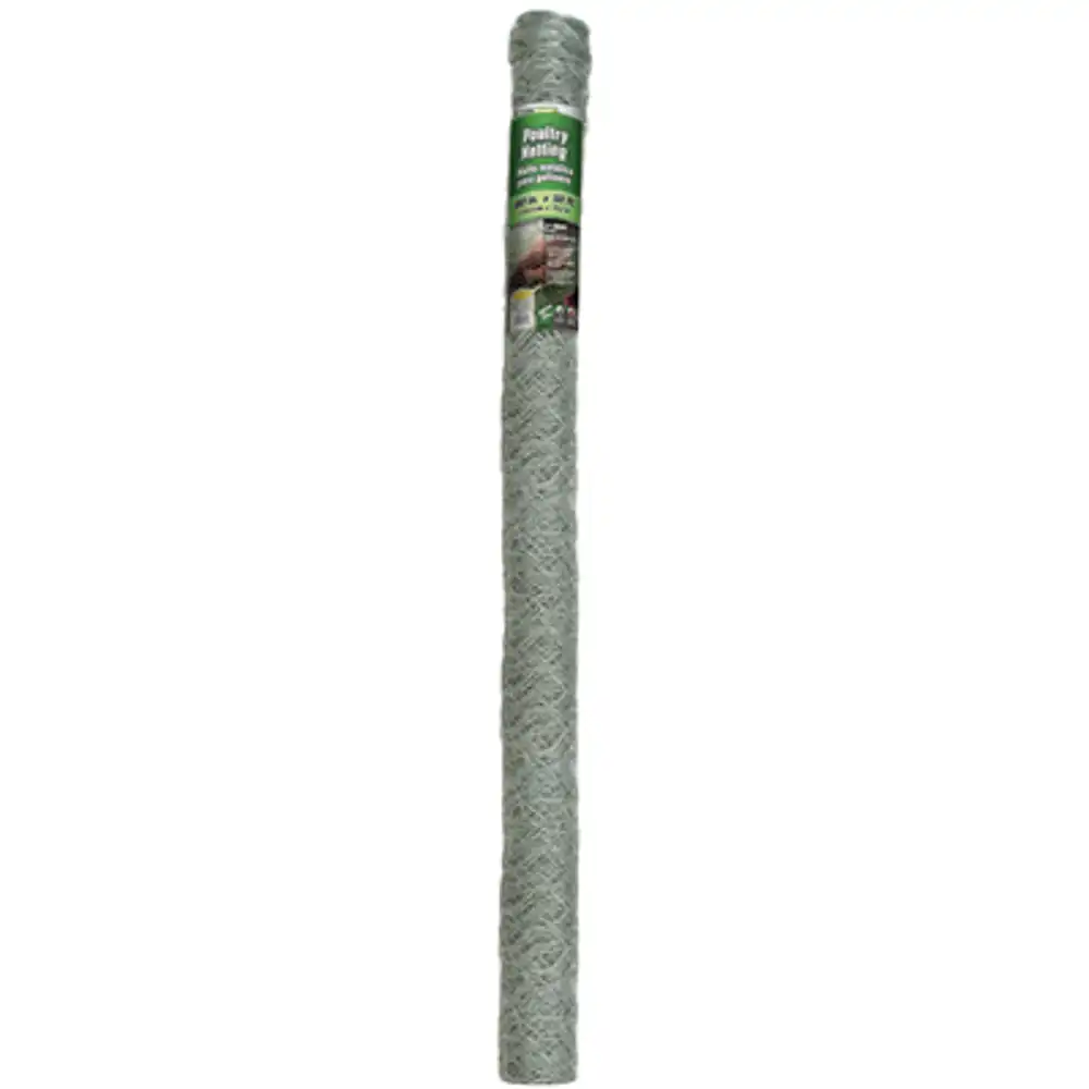 galvanized poultry netting, 2-in. mesh, 20-ga., 60-in. x 50-ft.