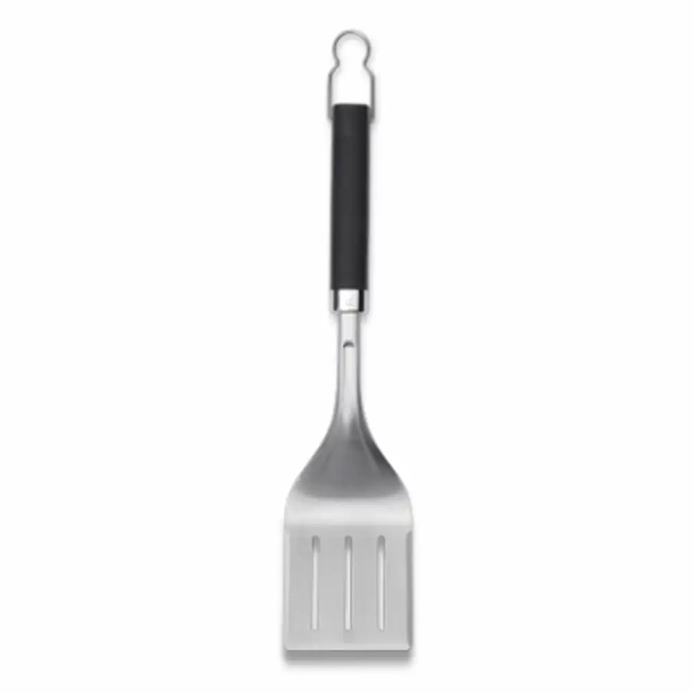 precision grilling spatula, stainless steel