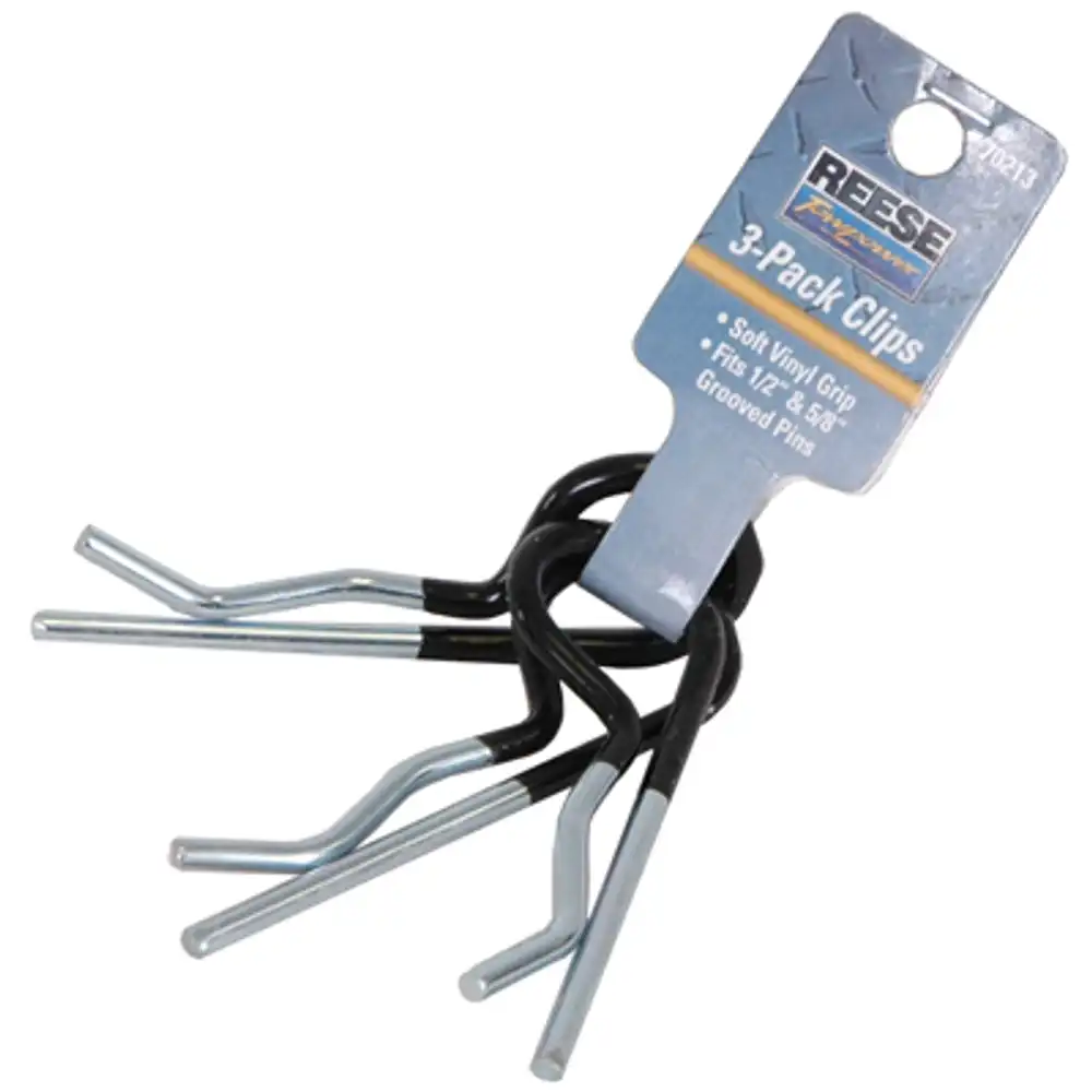 hitch pin clip, rubber-coated, 3-pk.