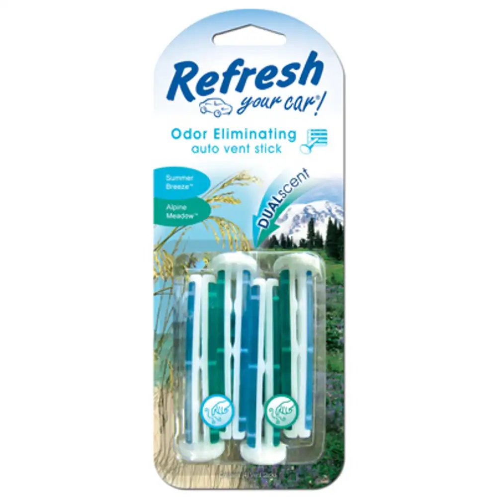 air freshener, alpine meadow/summer breeze scent, 4 pack
