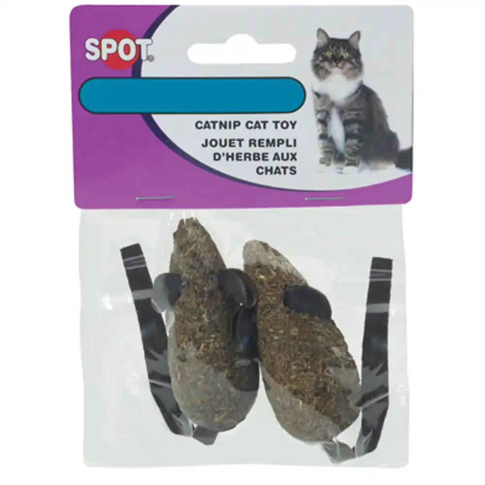 candy mice cat toy with catnip, 2-pk.