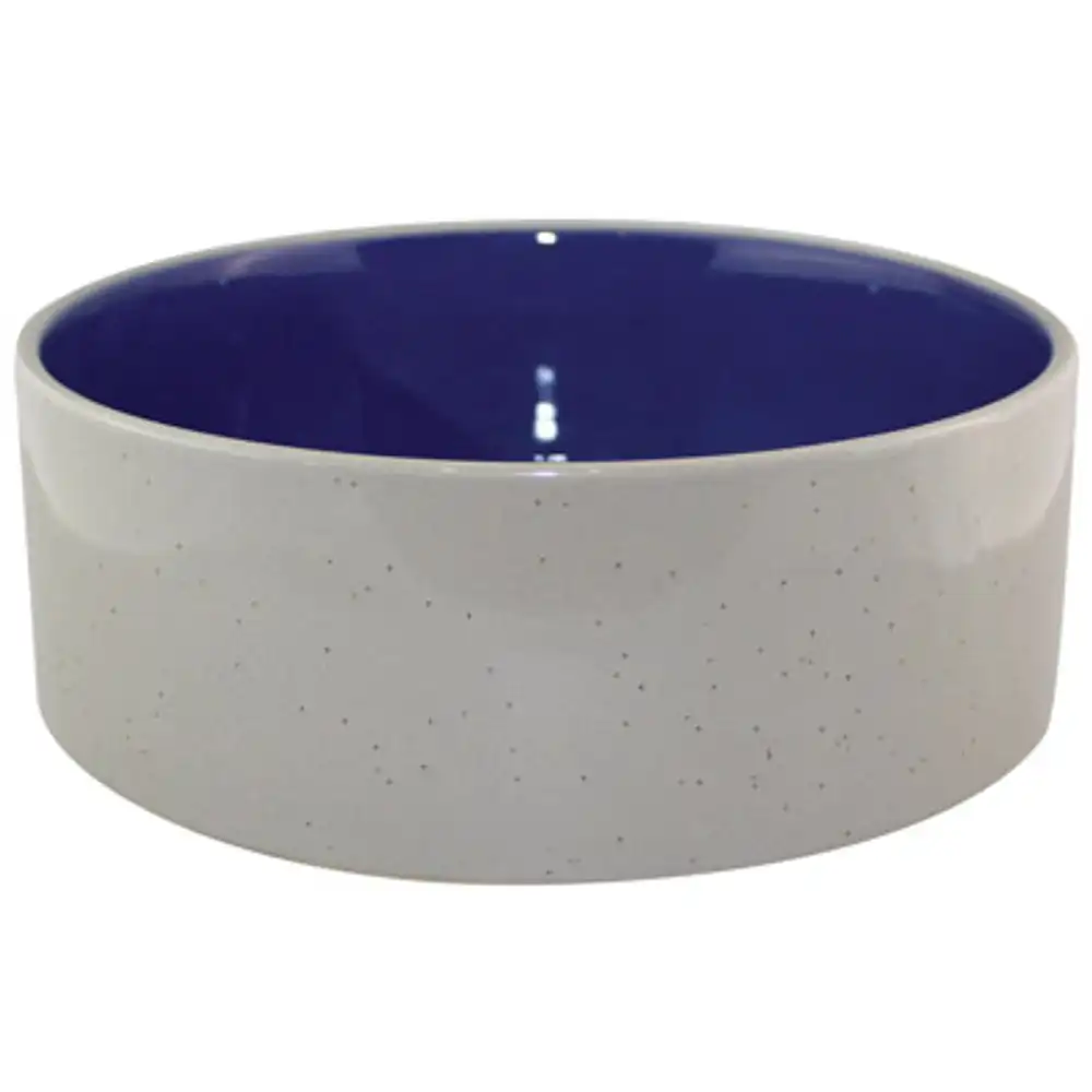 crock dog dish, 7.5-in.
