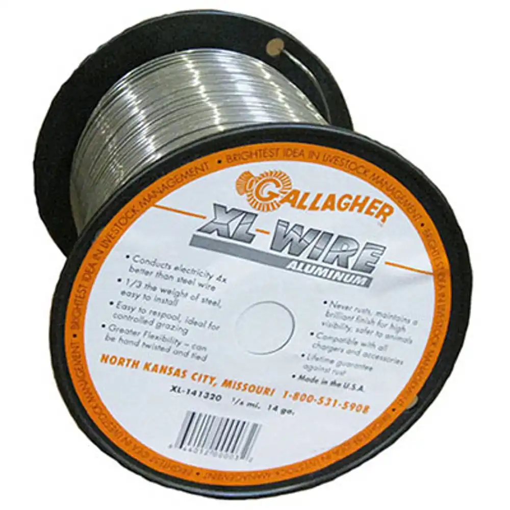 wire fence, 14-ga. aluminum, 1/4-mile