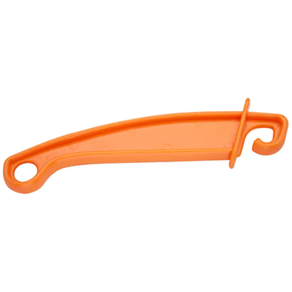 electric fence insulated hook, orange, large