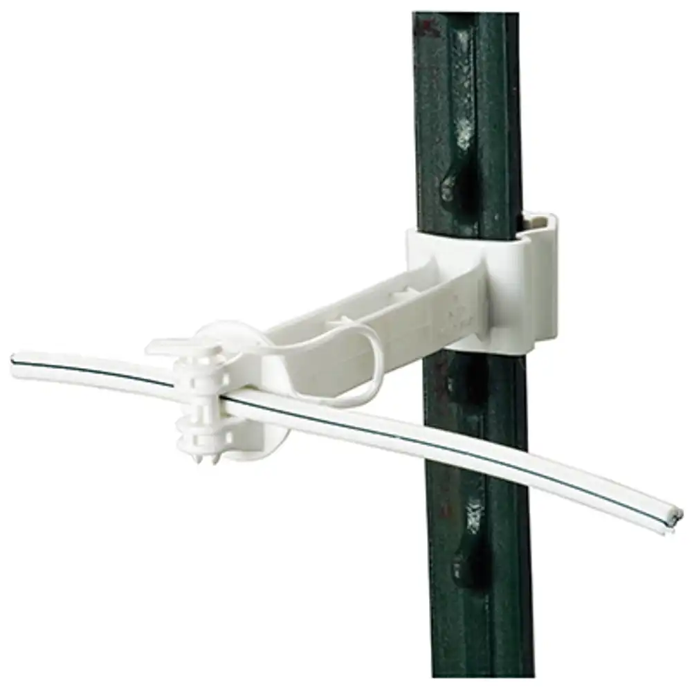 electric fence t-post offset insulator, white, 5-in., 20-pk.