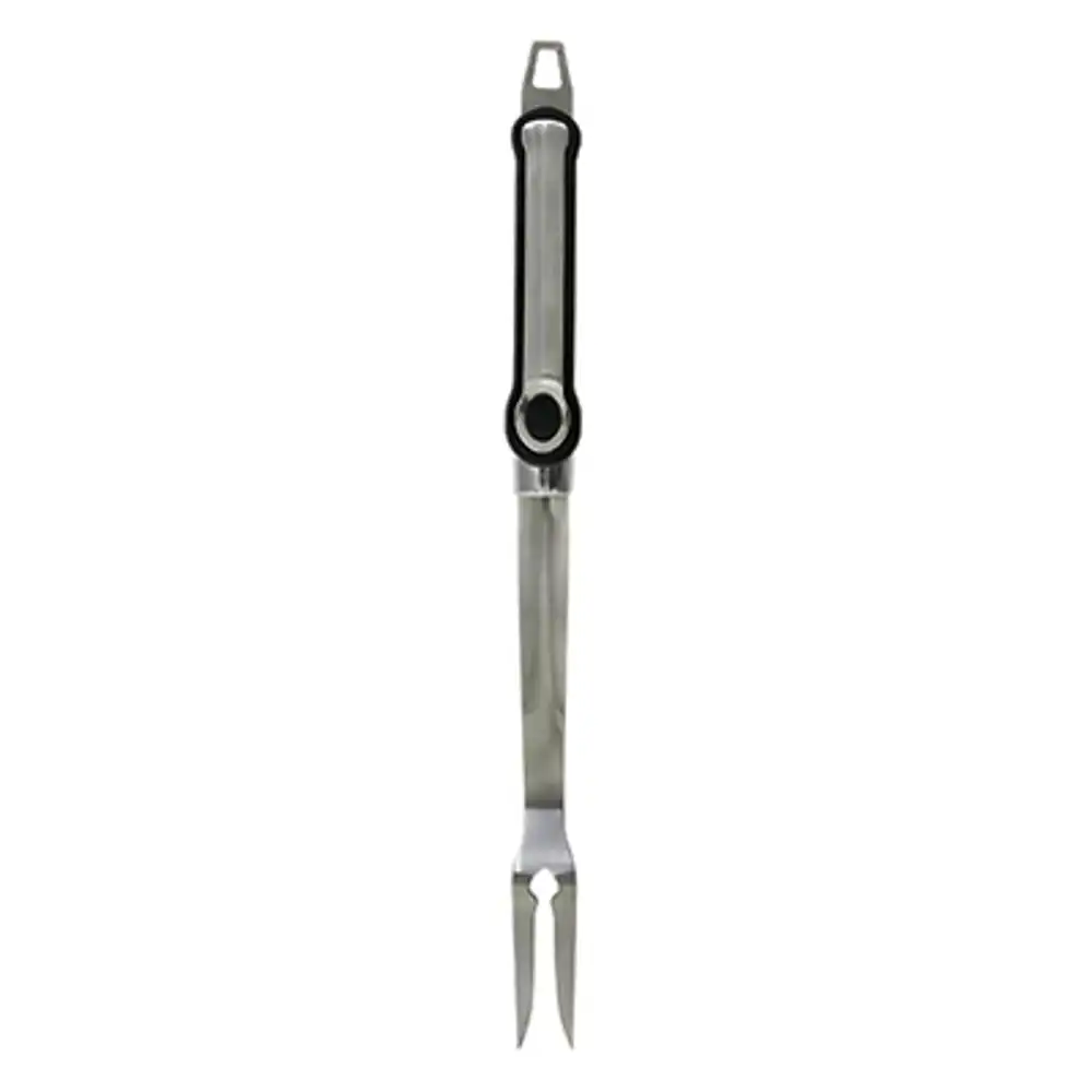 barbecue fork, rubberized handle & stainless steel