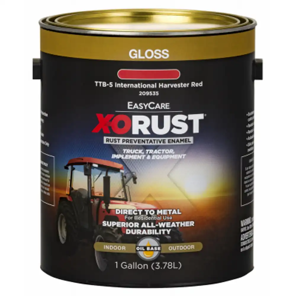 rust preventative paint & primer, direct to metal, truck, tractor, implement & equipment, international harvester red, 1 gallon