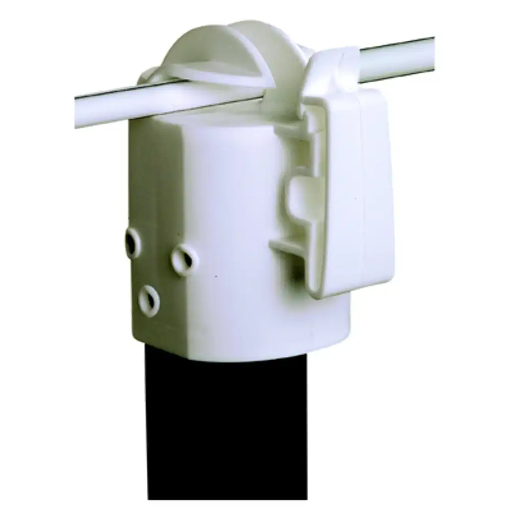 electric fence t-post insulator, white, 10-pk.