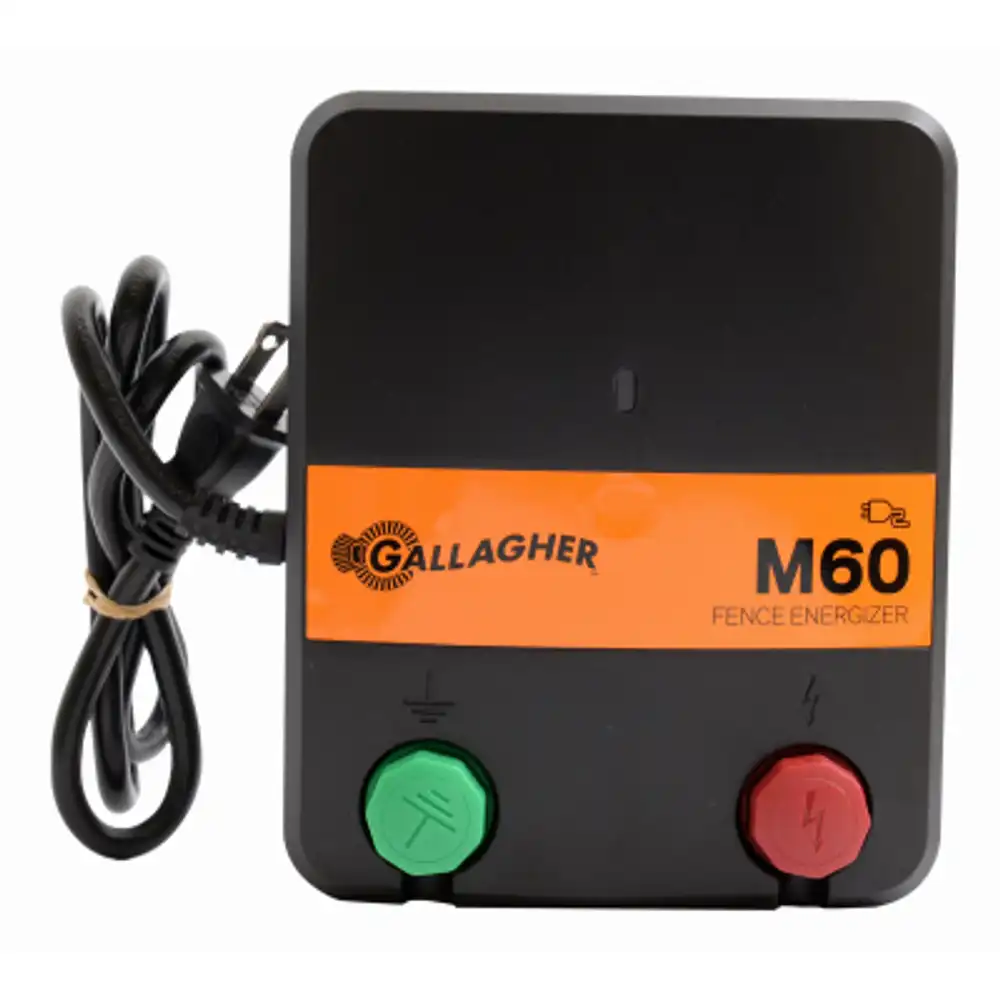 electric fence charger, m60, 0.6 joules, 110-volt