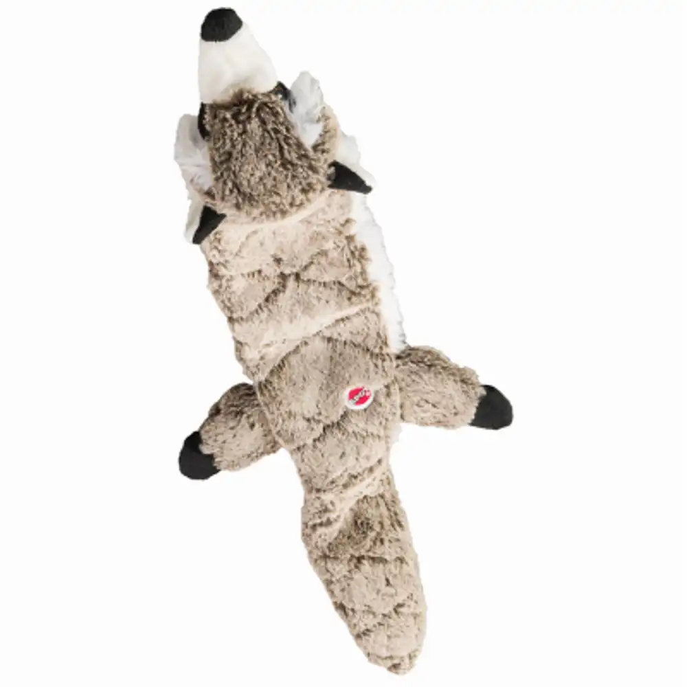 skinneeez extreme quilted raccoon dog toy, 23-in.