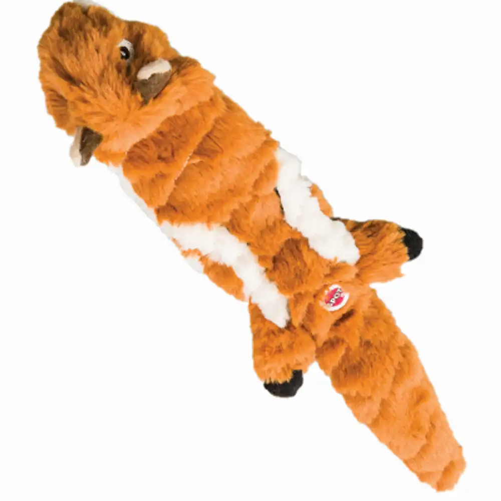 skinneeez extreme quilted chipmunk stuffing-free dog toy, 14-in.