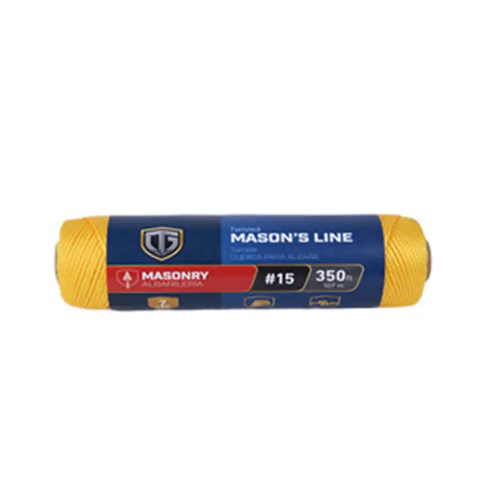 nylon mason line, twisted, gold, #15 x 350 ft.