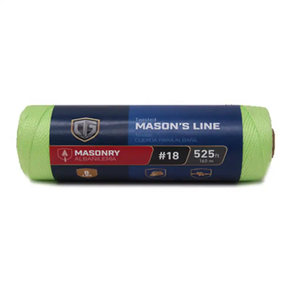 nylon mason twine, neon yellow, #18 x 525 ft.