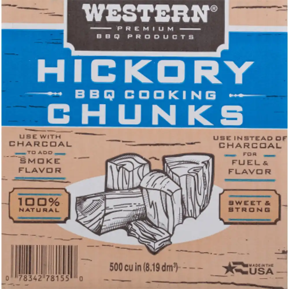 grill cooking chunks, hickory, 500 cu. in.