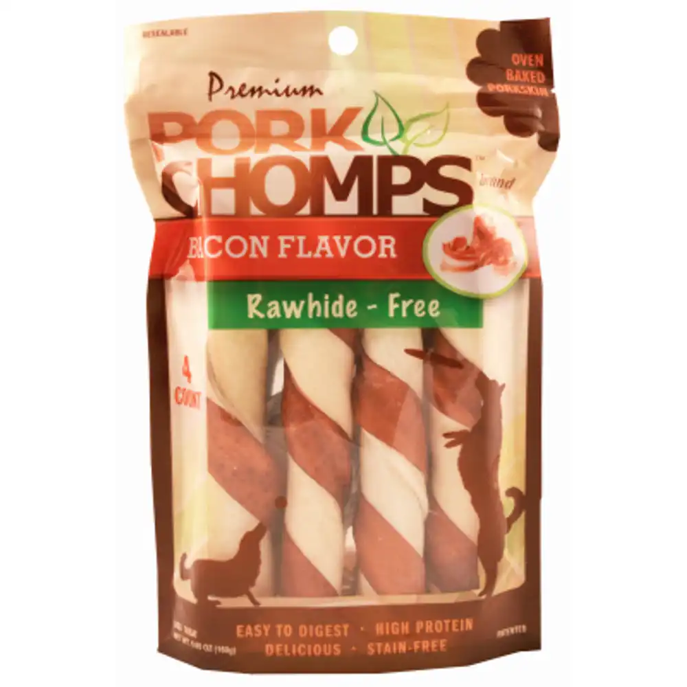 dog treats, premium bacon twistz, 4-ct.