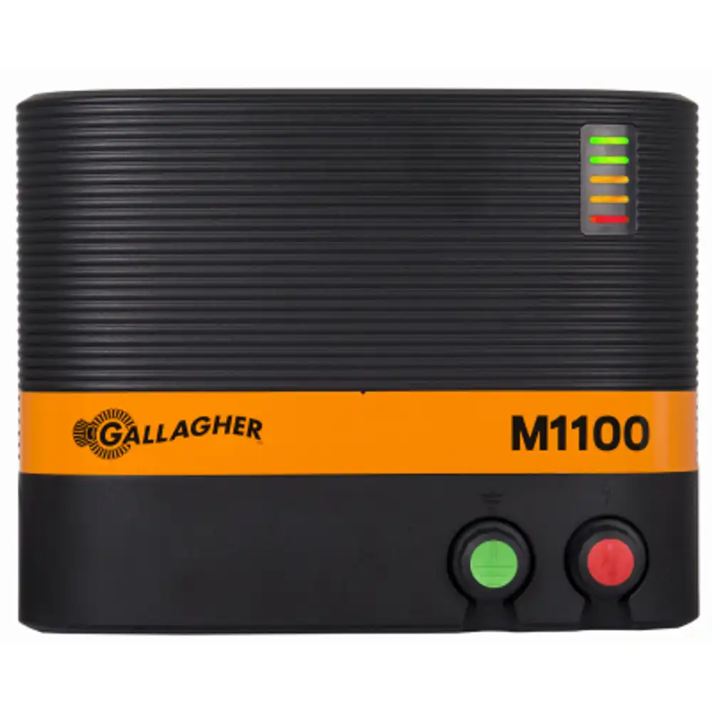 electric fence charger, m1100, 11 joules, 110-volt
