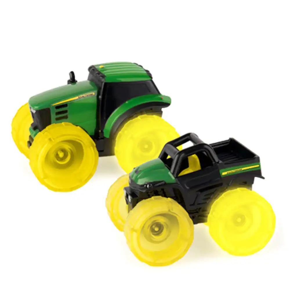 john deere monster treads lighting wheels vehicle