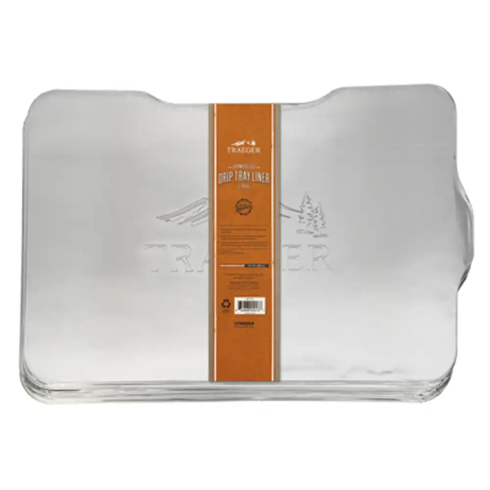ironwood 650 series aluminum drip tray liners, disposable, 5-pk.