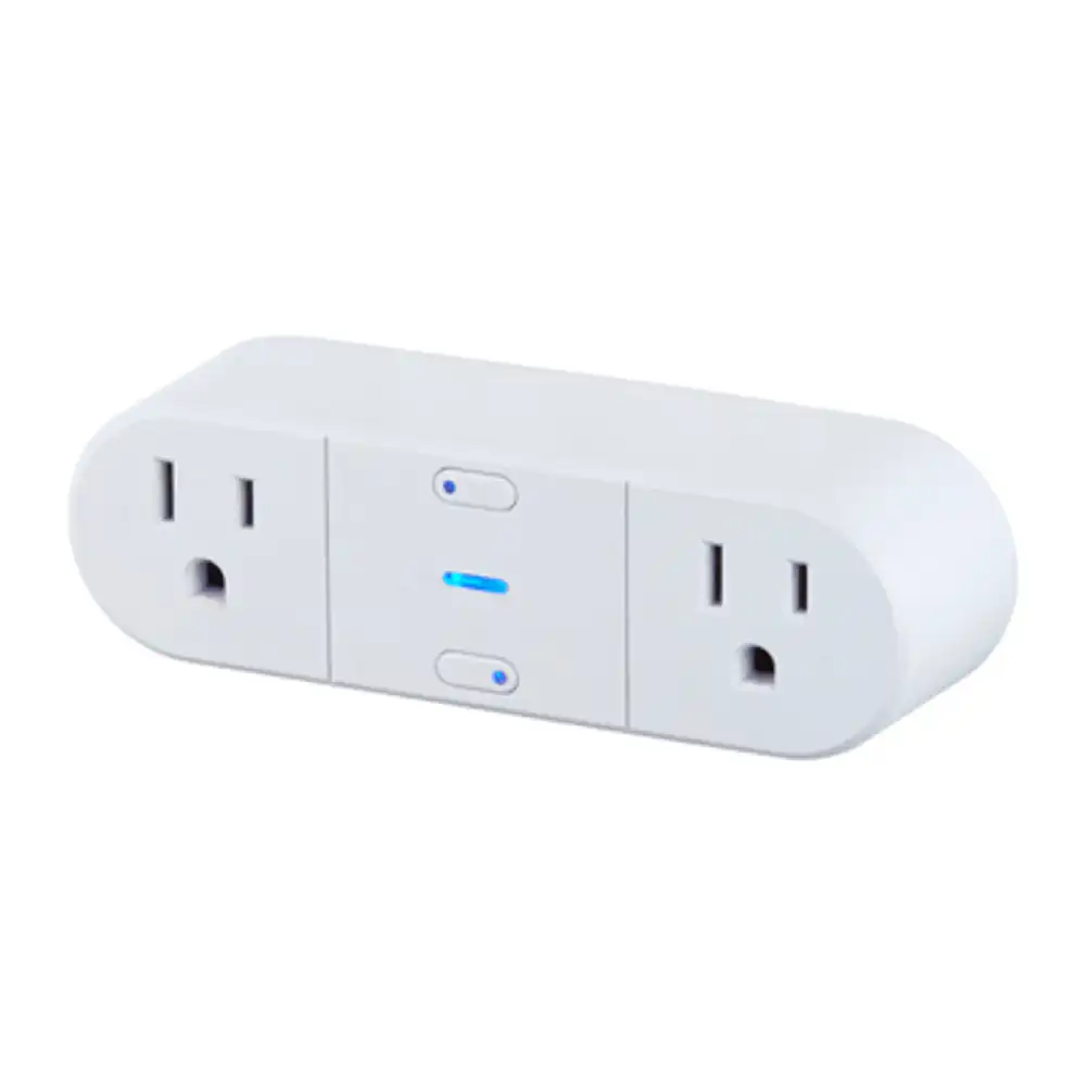 wi-fi smart plug, no hub required, 15-amp, white