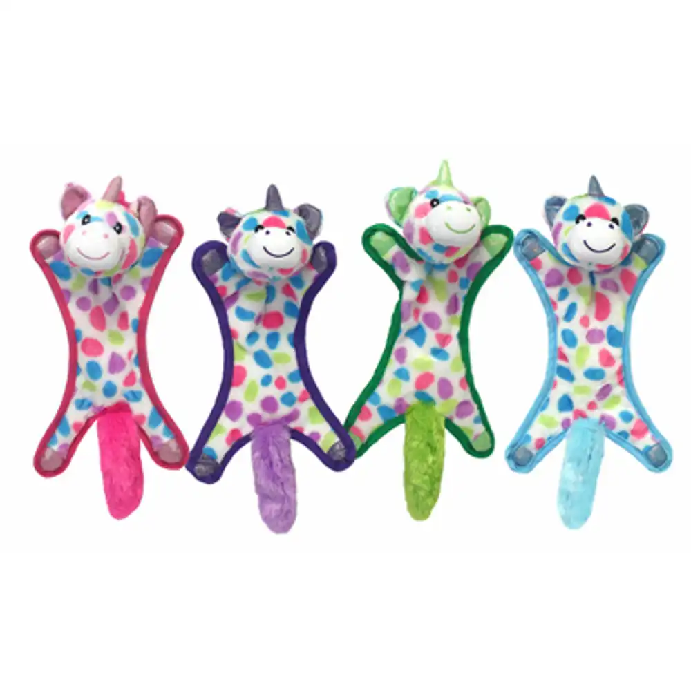 ball head unicorn dog toy, assorted, 15-in.