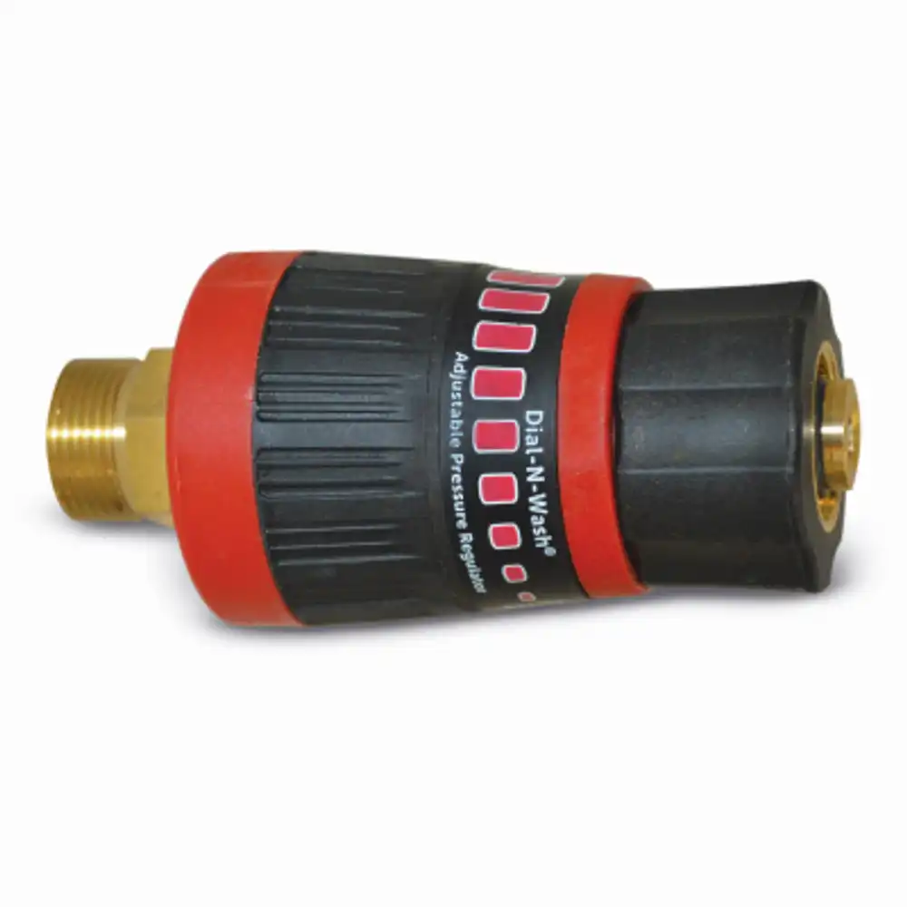 dial-n-wash pressure washer regulator, adjustable, 3/8 in. fnpt connector, 1/4 in. fnpt outlet, up to 4500 psi