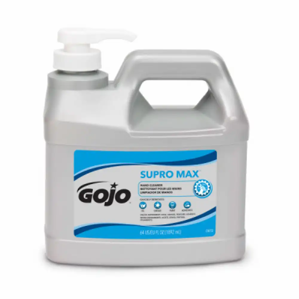 supro max hand cleaner + pump dispenser, 1/2 gallon