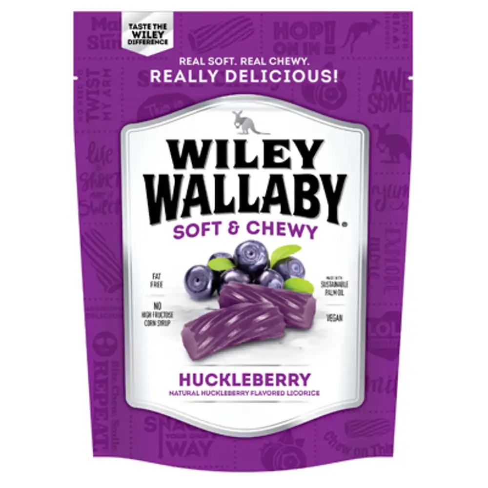 soft & chewy licorice, huckleberry, 10 oz.