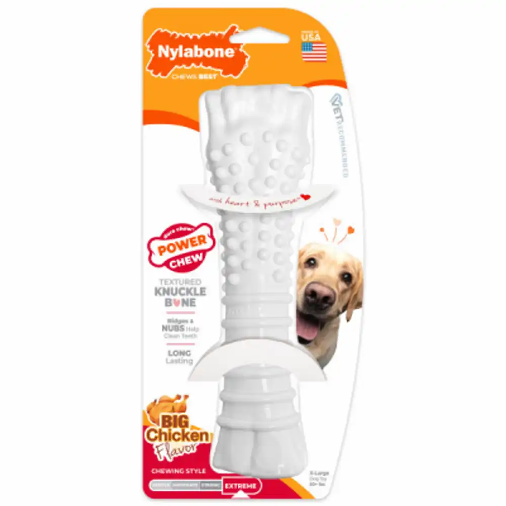power chew durable dog toy, chicken flavor, x-large dogs, 1-ct.