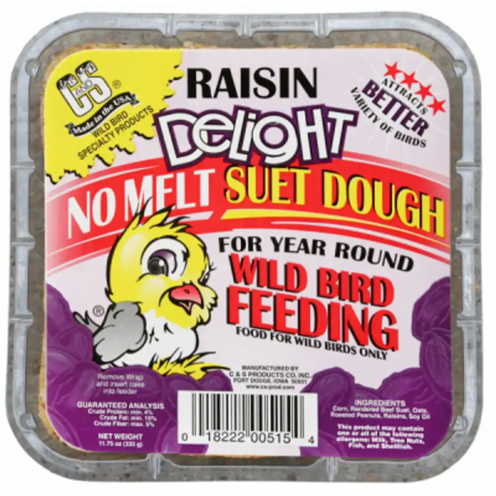 raisin delight suet dough cake, 11.75 oz.