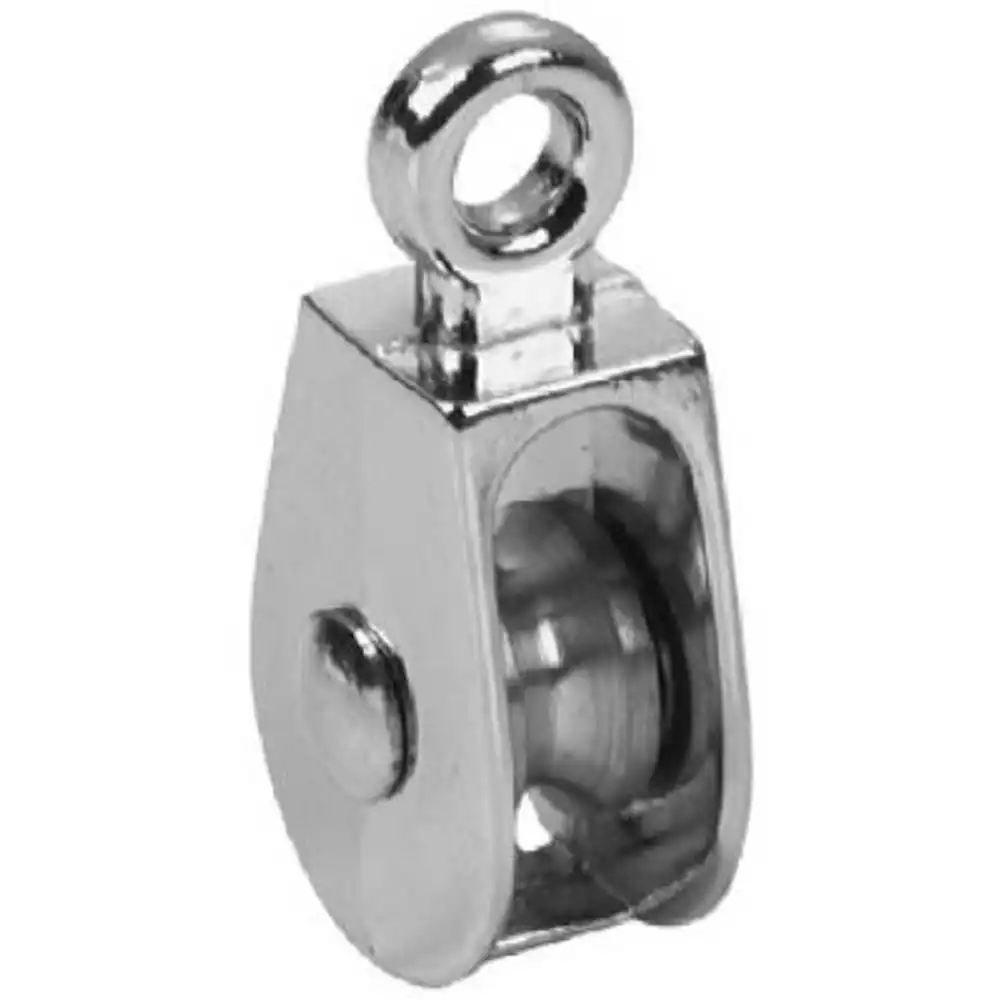 rigid-eye single rope pulley, 1-1/4 in.